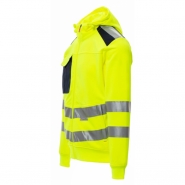 Sweat à capuche homme haute visibilité - bandes réfléchissantes - fermeture zip - modèle SWLEADH001457-0439-01014_1