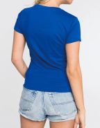 T-Shirt col rond manches courtes femme - Réf: K389 - Kariban - 100% coton jersey - Coupe cintrée mode_1