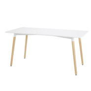 Table modulaire COWORK - 160 x 80 cm - MDF 18 mm - pieds en bois de hêtre - neuf_1