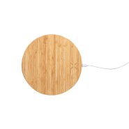 Tapis de souris en bambou avec chargeur sans fil rapide intégré - 10W - câble USB inclus_1