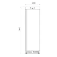 Armoire frigorifique en inox 380 L pour une conservation négative ou positive des produits dédiée aux traiteurs et aux sandwicheries - EGLANTIER_1