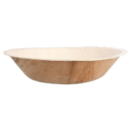 Bol en feuille de palme areca naturel pour sauces 150ml ø12cm par 500_1