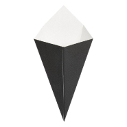 Cornet à frites The Pack carton nano micro 100g 12,8x21,7cm noir - par 1600_1