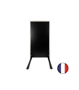 Panneau trottoir cadre bois sur piétement noir effet ressorts - dimensions 105 x 56 cm - Référence : PFN132BC_1