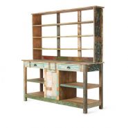 Sadao - meuble présentoir en bois décapé - francisco segarra - 170x54xh182cm_1