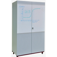 Armoire tableau 1200 x 600 x 2000 mm - Réf RA 830 - BIOLAB - Surface magnétique et scriptible_1