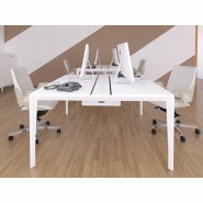 Bench Dekart 2 personnes - P60 avec top access, goulotte et dimensions personnalisables_1
