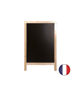 Chevalet stop trottoir - Cadre bois, dimensions 85 x 55 cm - Référence : PFN49BRUT_1