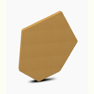 Dalle acoustique Bazalto - MDD - Jaune, 65 mm_1