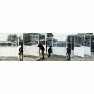 Passage piéton protégé - passage intérieur 1m30 - Maille 50 x 50 mm - Peinture RAL_1