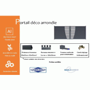 Portail battant déco arrondie - 3250 / 1400_1