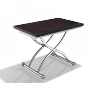 Table basse High and Low blanche - relevable et extensible - petite taille compacte_1