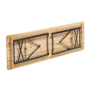 Table et bancs pliants brasserie, table 180x60x76 cm + 2 bancs bois 180x25x46cm_1