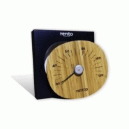 Thermomètre pour sauna RENTO - bambou traité thermiquement - design Finlandais_1