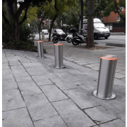 Borne automatique de haute sécurité ø220 x 750mm - LED, télécommande et sécurité négative - h75013_1