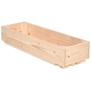Caisse en bois aromatique H1 - L18 x H11 x P54 cm - 6 coloris de lasure disponibles_1