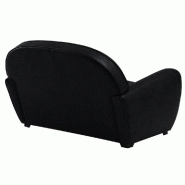 Canapé fixe Club 2 places - cuir vachette noir - design vintage anglais et fabrication italienne_1