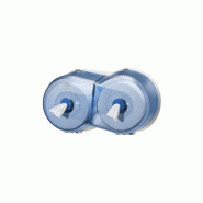 Distributeur papier toilette smartone mini double bleu systeme t9 ref 294024_1