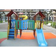 Structure de jeux combinée GE-2680A - Jolas - 300 kg - Dimensions 3,25 x 2,66 x 2,42 m - Pour 22 utilisateurs - Âge 0 à 13 ans_1