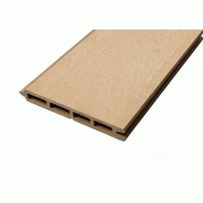 LAME DE CLÔTURE BOIS COMPOSITE L 148 CM / L 15.6 CM / E 19 MM - COLORIS - BEIGE CLAIR, EPAISSEUR - 19 MM, LARGEUR - 15.6 CM, LONGUEUR - 148 CM_1