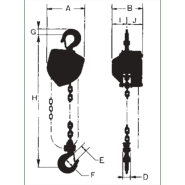 Palan manuel à chaîne C21 - REF : 60120 - Levage vertical de charges jusqu'à 5t_1
