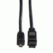 ROLINE Câble IEEE 1394b / IEEE 1394, 9/4pôles, noir, 1,8 m_1
