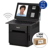 Kiosque d'impression photo d'identité Wifi - FastID CZ-01 - Résolution 300 dpi - Imprimante thermique avec tablette et consommables_1