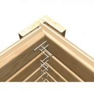 42558 - Abri de jardin Dahme 1 en bois brut 2,21m² - panneaux 14mm - double porte - Karibu_1