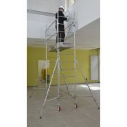 Ac200 echafaudages roulants acier - duarib sas - hauteur de travail 3,80 à 9,90 m_1