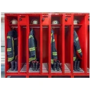 Vestiaire pompier DAVIS avec casier sécurisé - 50 + 30 cm de largeur_1