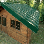 Bac acier laqué 1045 63/100 - Vert 6009 - Largeur 105 cm - Longueur 200 cm - Acier galvanisé pour toiture_1