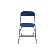 Lucy M2 - Chaise pliante en plastique avec classement M2 - Vif Furniture - Gris/Bleu_1