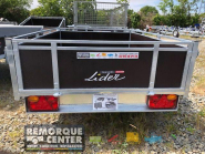 Remorque Bois LIDER - 39440 - 201x133x40 cm - PTAC : 500/750 kg - Reference -MA227/3715_1
