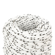 Vidaxl corde de bateau tressé blanc 2 mmx100 m polyester 152743_1
