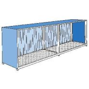 148218W - Conteneur de stockage pour produits dangereux, 1P 814, portes coulissantes, avec bac de rétention en acier intégré_1