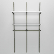 Élément suivant Global used 2 tablettes blanc + 1 penderie L60xH240cm_1