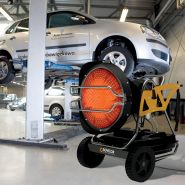 Chauffage radiant mobile au fuel à combustion directe - STAR S - SOVELOR – Chauffage de poste de travail en grand bâtiment ou plein air_1