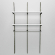 Élément suivant Global used 2 tablettes blanc + 1 penderie L60xH240cm_1