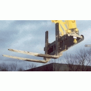 Fourches à palettes pour pelleteuses - Beco - jusqu'à 30 tonnes - terrassement, génie civil, démolition, recyclage_1