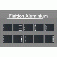 Porte de garage levante finition alu - 4250 / 2650_1