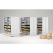 Archivage mobile à déplacement latéral et frontal Easy-Move - solution optimisée pour armoires à rideaux nouvelle génération_1