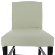 Chaise de bar d'intérieur Séville en bois tapissée d'un simili cuir beige_1