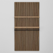 Élément suivant Vertigo noir/chêne clair 2 tablettes + 1 penderie L60xH240cm_1