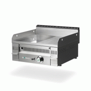 Fry-Top à gaz EURO-CROM semi-rainurée en CHROME - L600 | Mainho - PCR60N_1