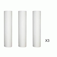 Lot de 3 cartouches anti-sédiments 10 microns - Polypropylène - Pour porte-filtre 9-3/4 - 10 pouces_1