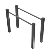 Station double barre parallèle en acier inoxydable - Dips - Calisthenics - Référence SDBP_1
