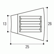 Bordure îlot directionnel I2 trapézoïdale CE 3.5 en béton - 12 kg - Teinte gris_1