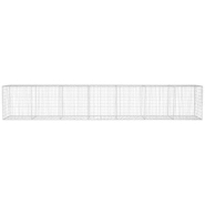 Vidaxl mur en gabion avec couvercle acier galvanisé 600x50x100 cm 142530_1