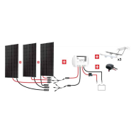Kit solaire nautisme 900W 12V Uniteck - Panneaux monocristallins, régulateur MPPT 60A, fixation nautisme_1