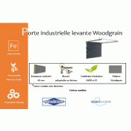 Porte industrielle levante woodgrain L - 6250 / 2750_1